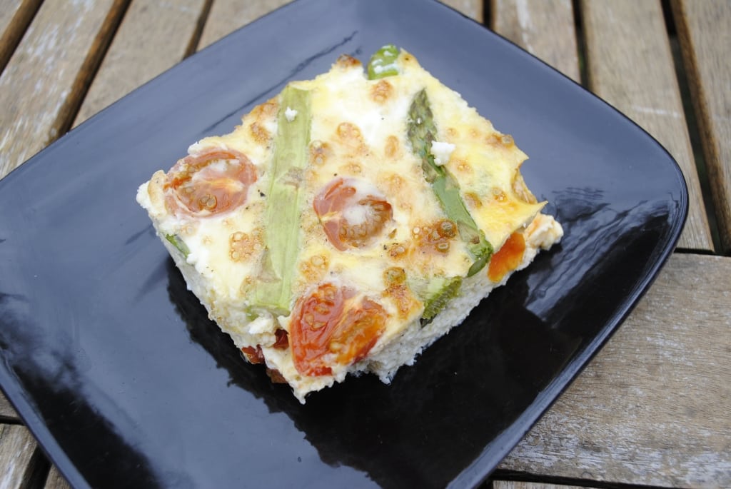 Asparagus and Feta Egg Bake