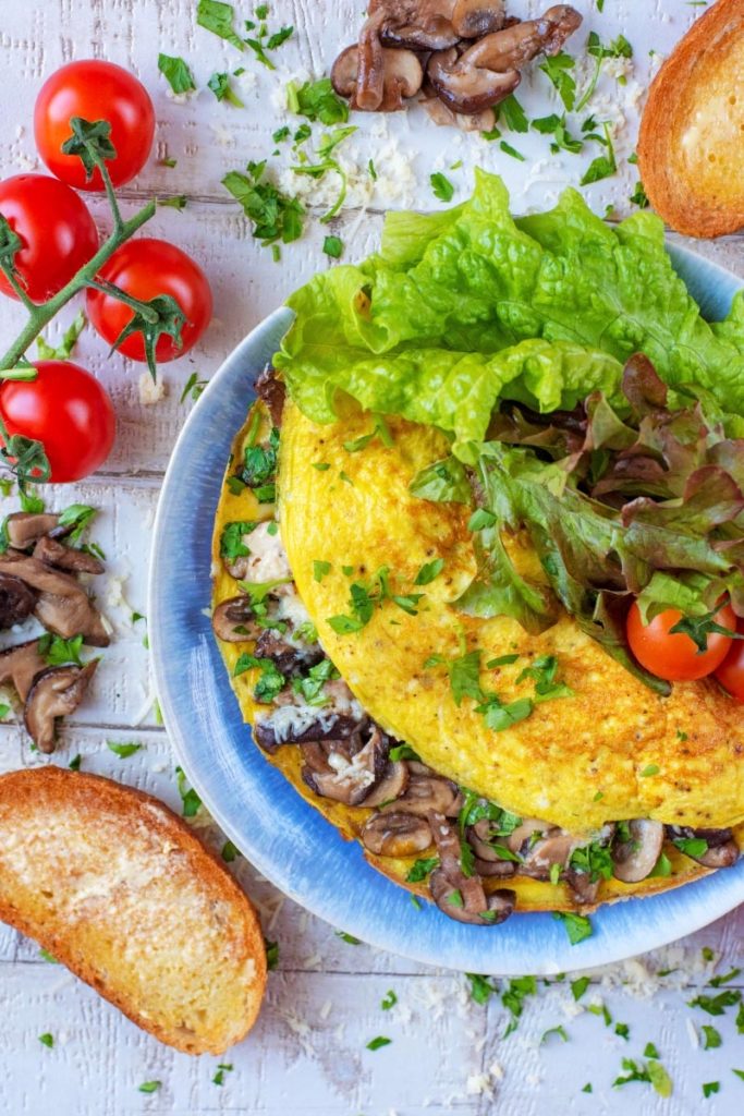 Mushroom Omelette  Hungry Healthy Happy