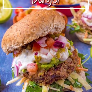 Mexican Bean Burgers title picture