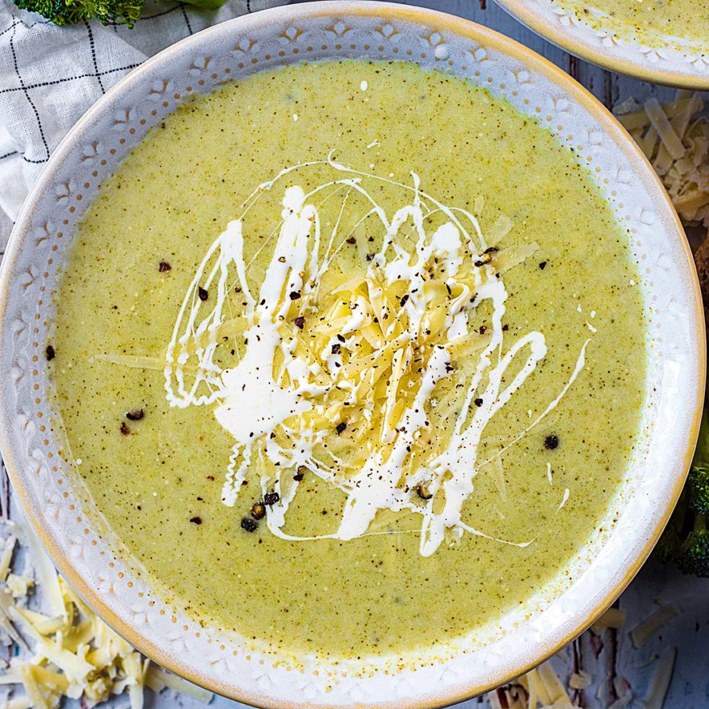 Cauliflower and Broccoli Soup - Hungry Healthy Happy