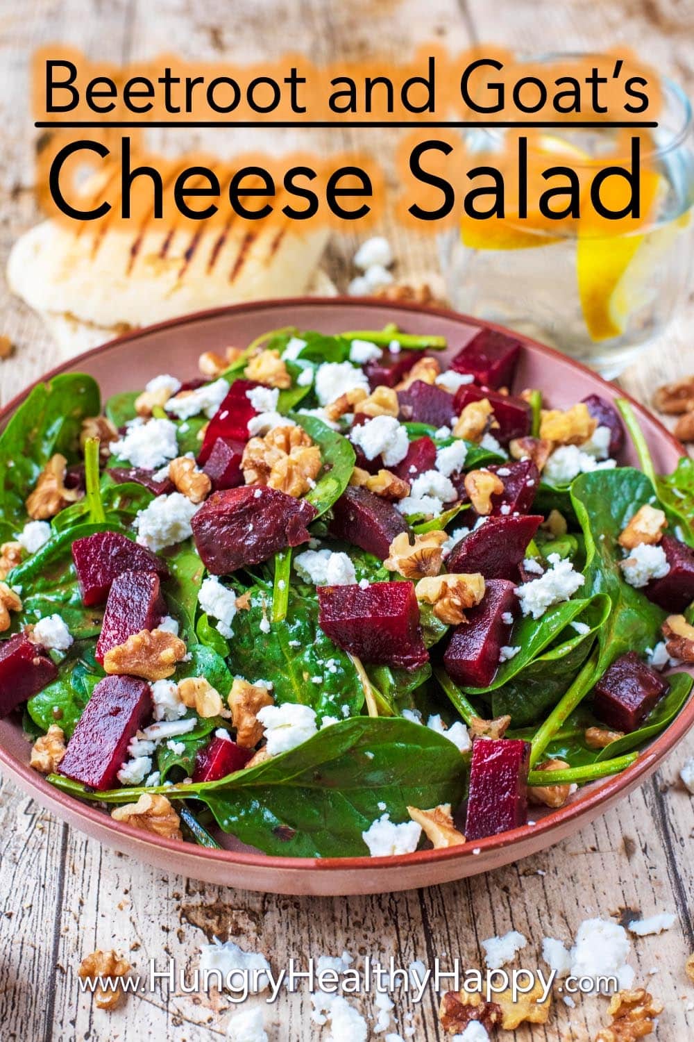 Beetroot and Goat's Cheese Salad - Hungry Healthy Happy