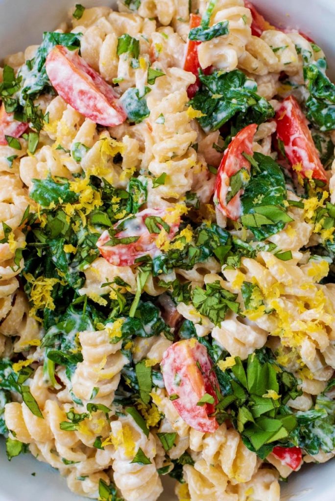 Creamy Lemon Pasta - Hungry Healthy Happy