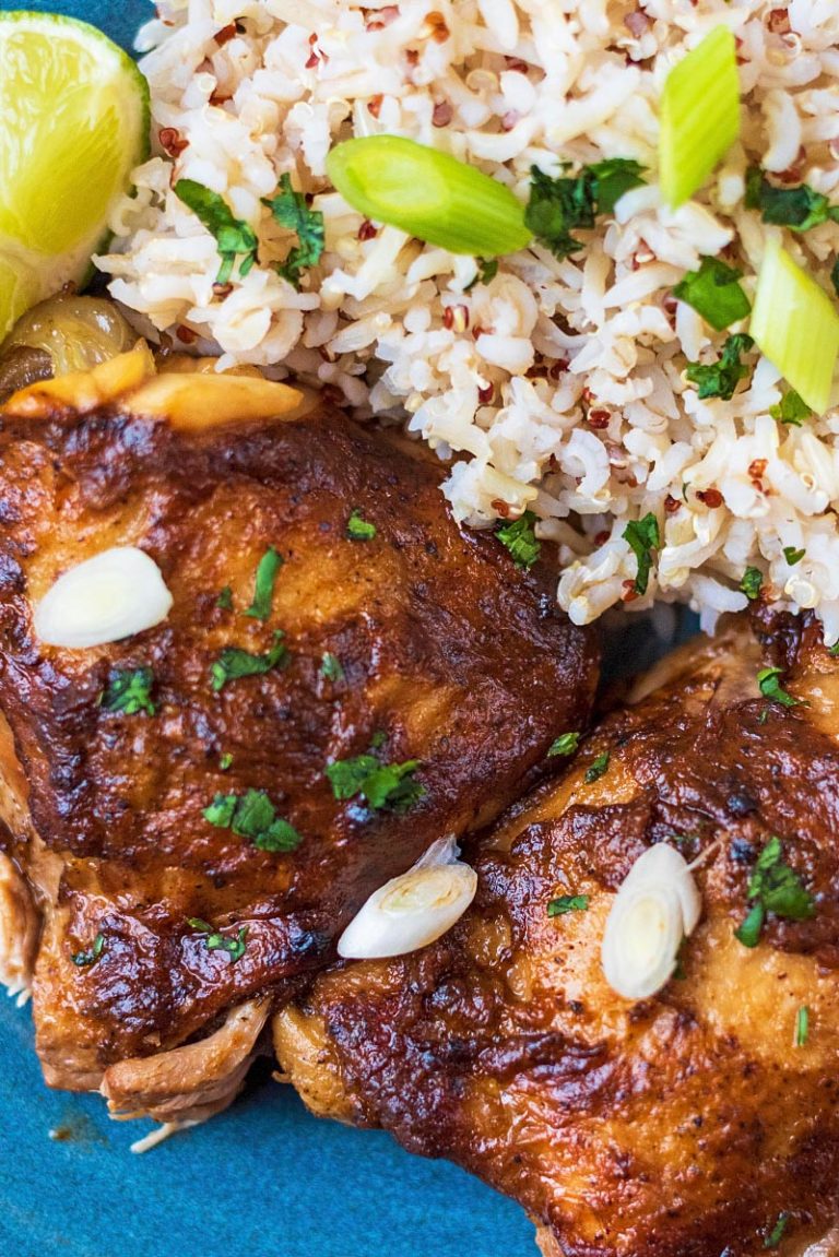 Slow Cooker Jerk Chicken - Hungry Healthy Happy