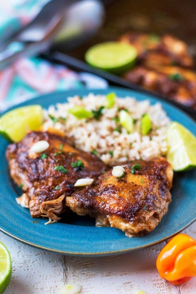 Slow Cooker Jerk Chicken - Hungry Healthy Happy