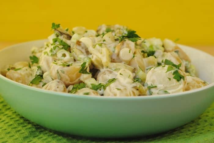 No Mayo Potato Salad - Hungry Healthy Happy