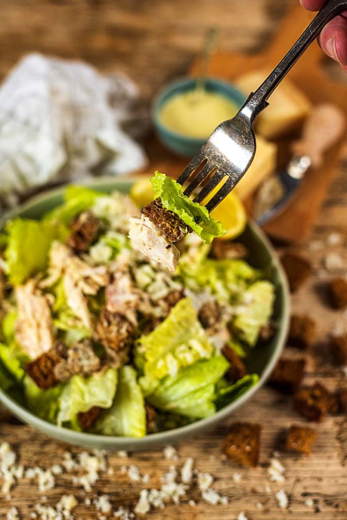 Healthy Caesar Salad Hungry Healthy Happy