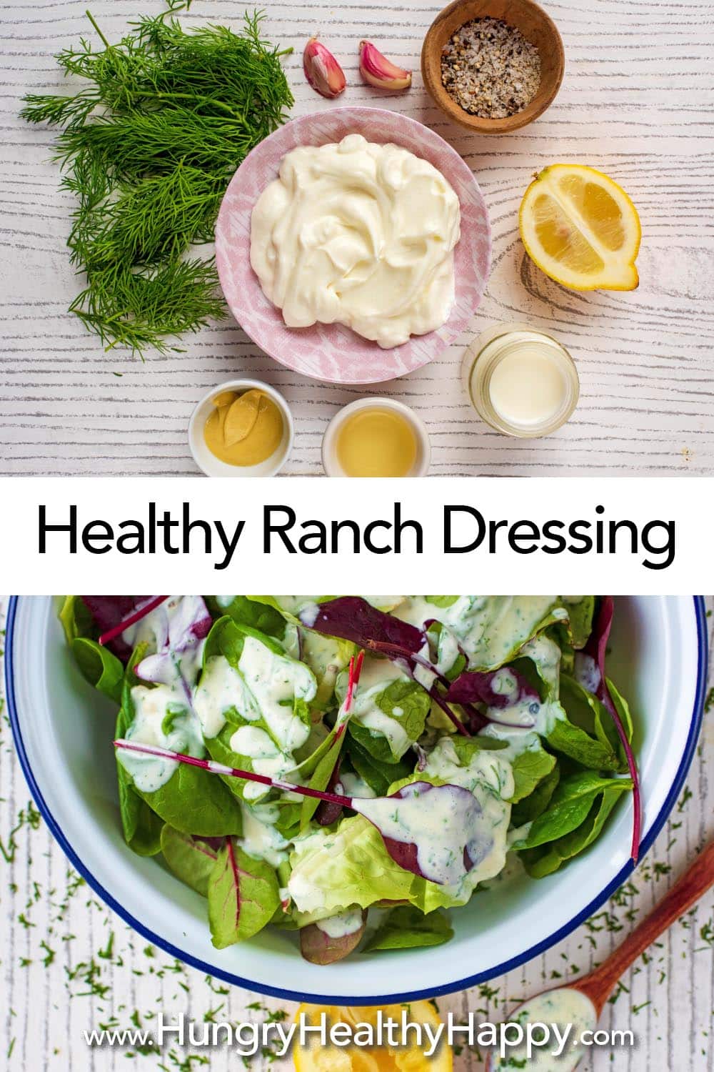 Healthy Ranch Dressing Hungry Healthy Happy