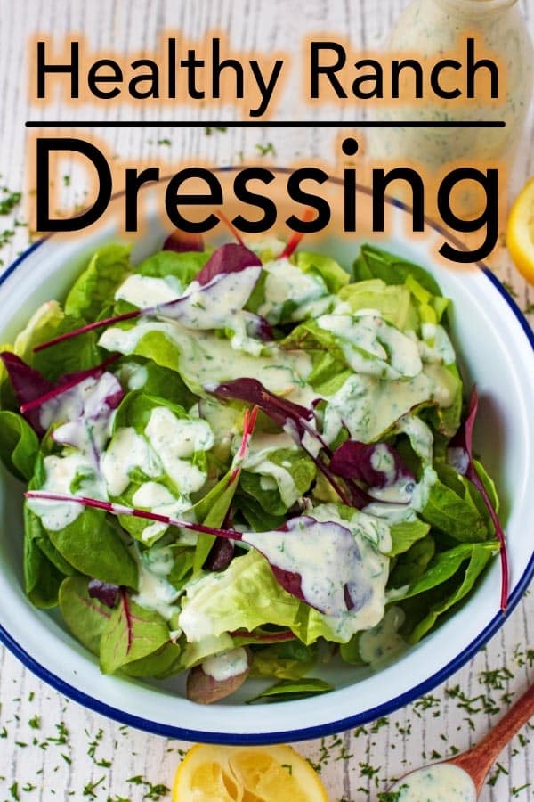 Healthy Ranch Dressing - Hungry Healthy Happy