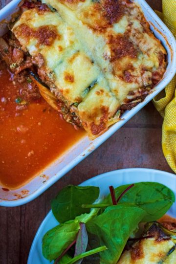 Low Carb Lasagna - Hungry Healthy Happy