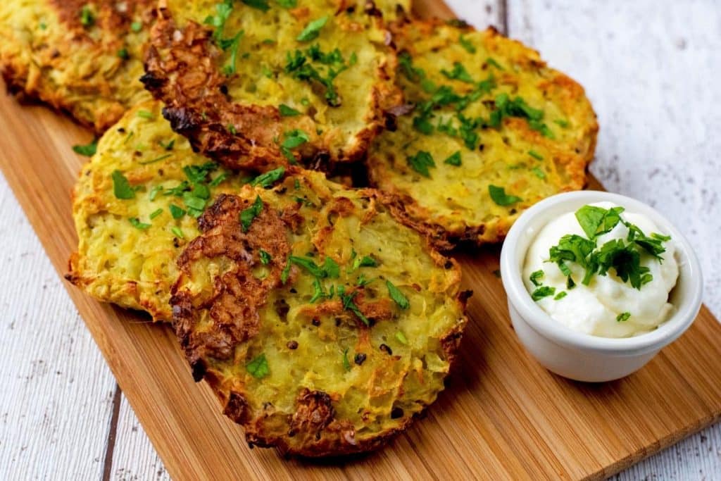 Oven Baked Hash Browns - Hungry Healthy Happy