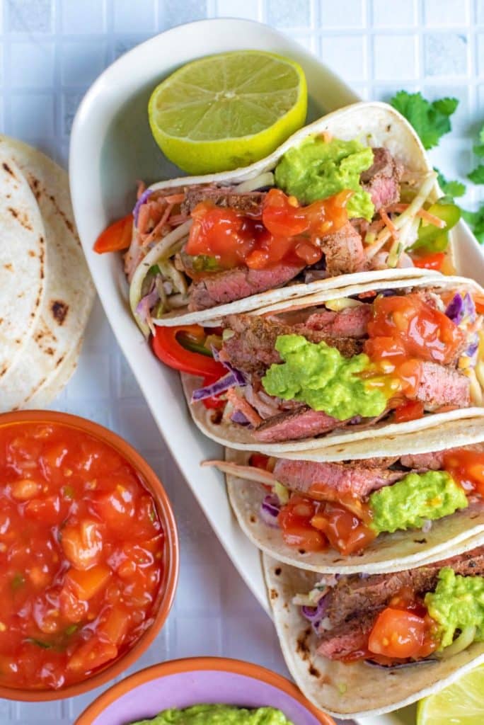 Cajun Steak Tacos - Hungry Healthy Happy