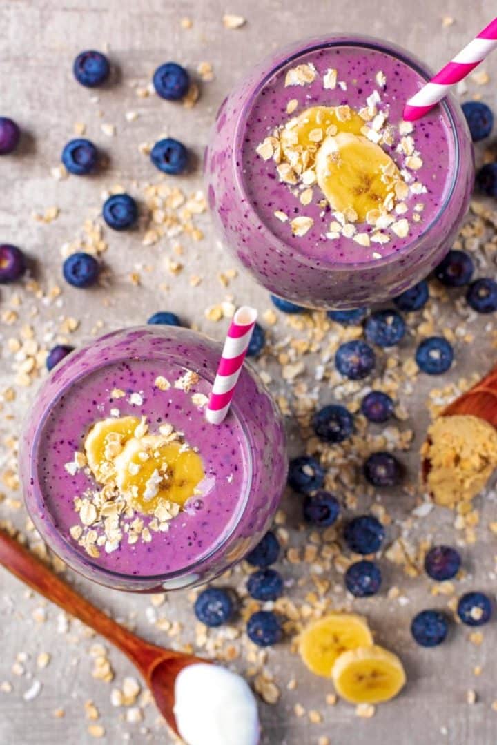 Blueberry Smoothie - Hungry Healthy Happy