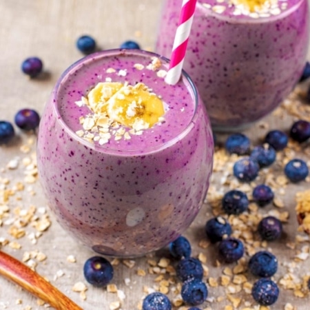 Blueberry Smoothie - Hungry Healthy Happy