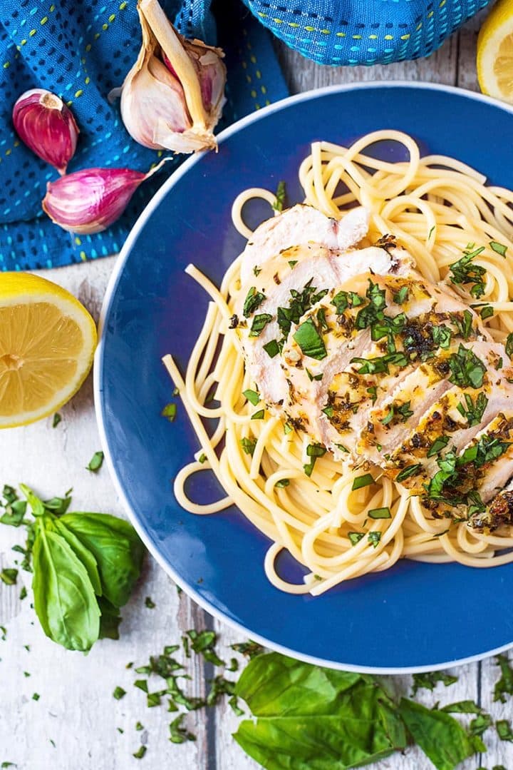 Lemon Basil Chicken - Hungry Healthy Happy