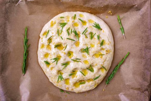 Garlic And Rosemary Focaccia - Hungry Healthy Happy