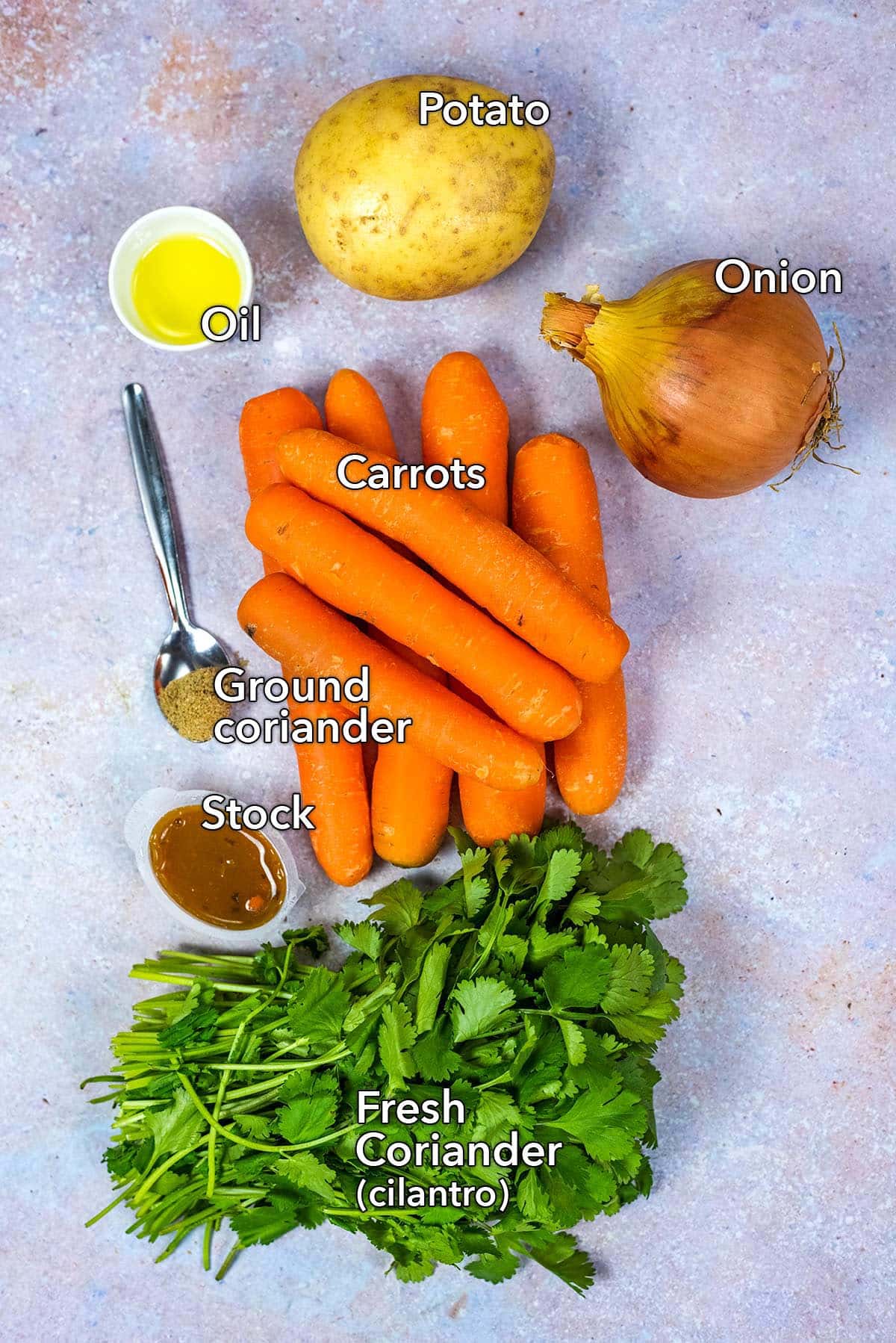 All the ingredients needed to make this recipe with text label overlay.