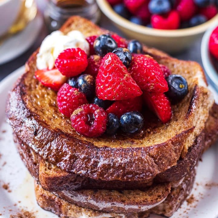 Healthy French Toast - Hungry Healthy Happy