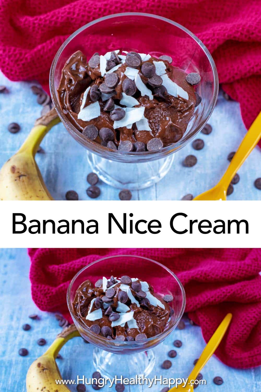 Banana Nice Cream - Hungry Healthy Happy