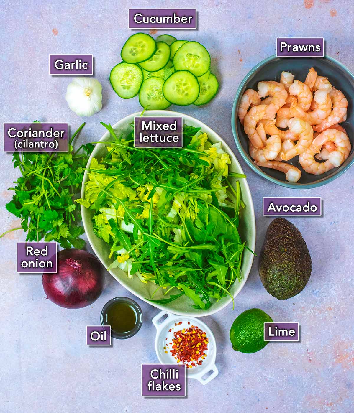 All the ingredients needed to make this recipe with text overlay labels.