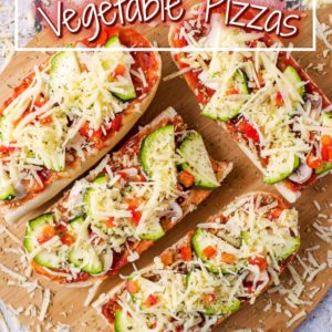 French Bread Vegetable Pizzas title picture