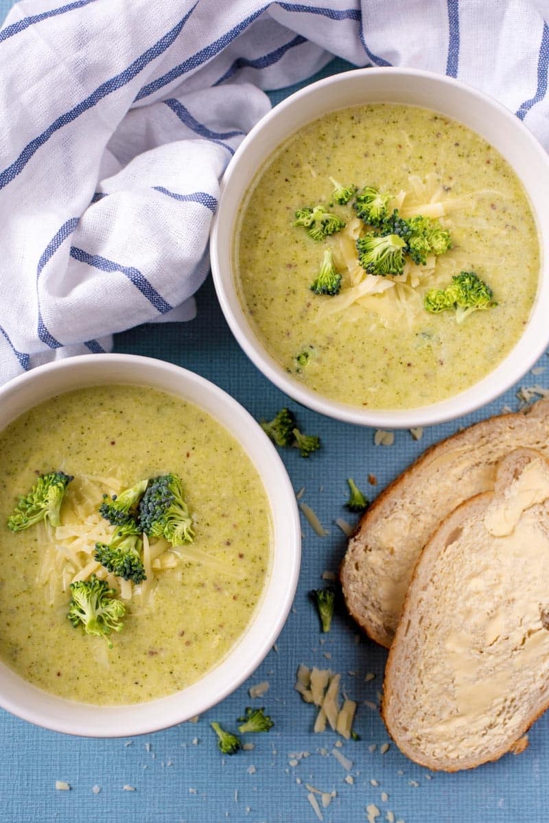 Creamy Broccoli Soup - Hungry Healthy Happy