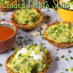 Super Greens Loaded Potato Skins