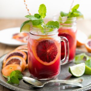 Blood Orange Kombucha Spritzer