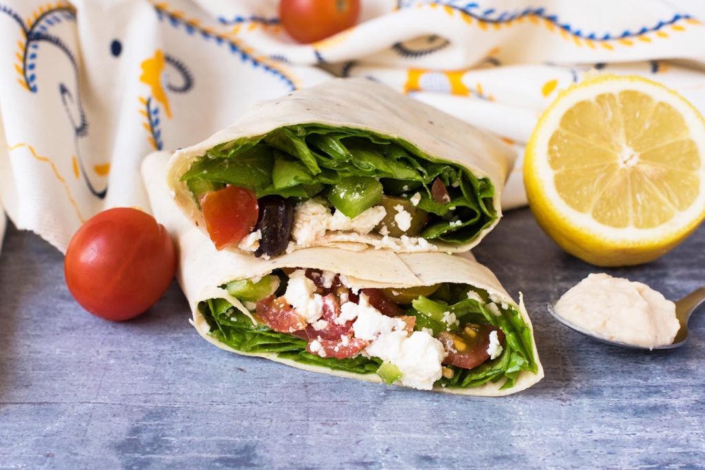 Greek Hummus Wrap Hungry Healthy Happy