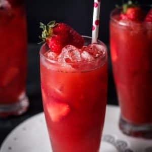 vanilla strawberry iced tea