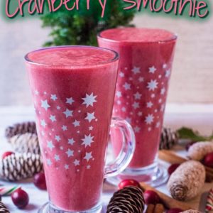 Christmas Spiced Cranberry Smoothie title picture