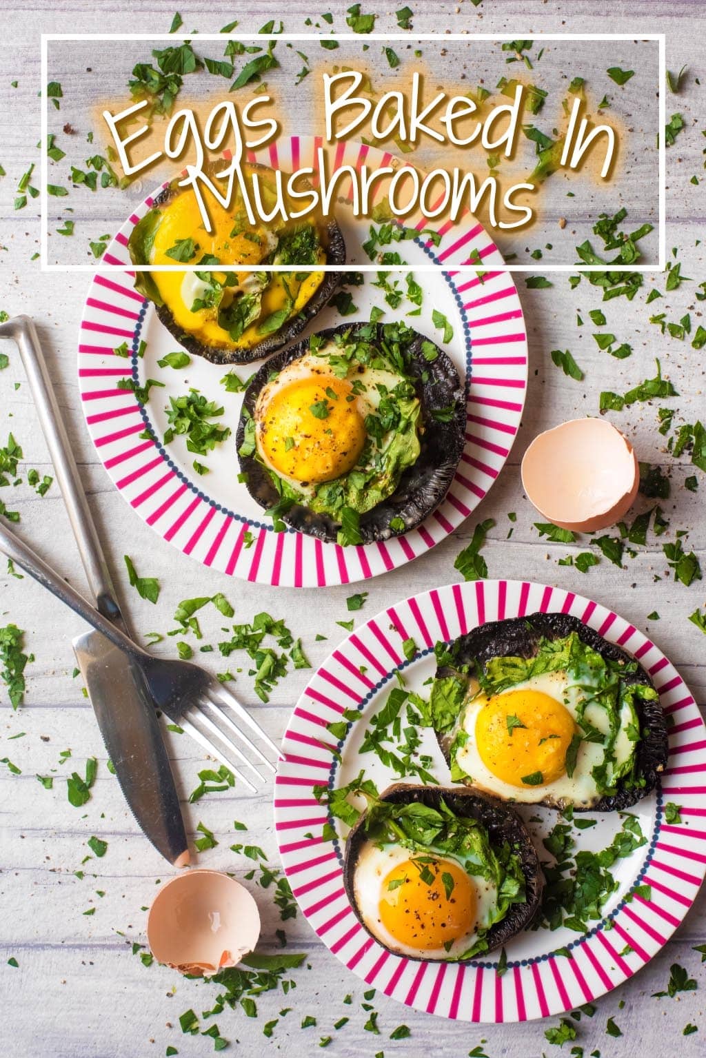 Eggs Baked In Portobello Mushrooms Hungry Healthy Happy