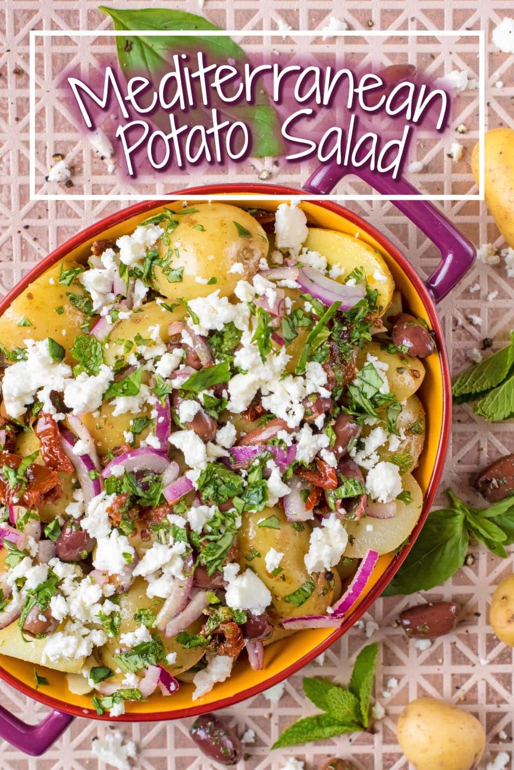 Mediterranean Potato Salad - Hungry Healthy Happy