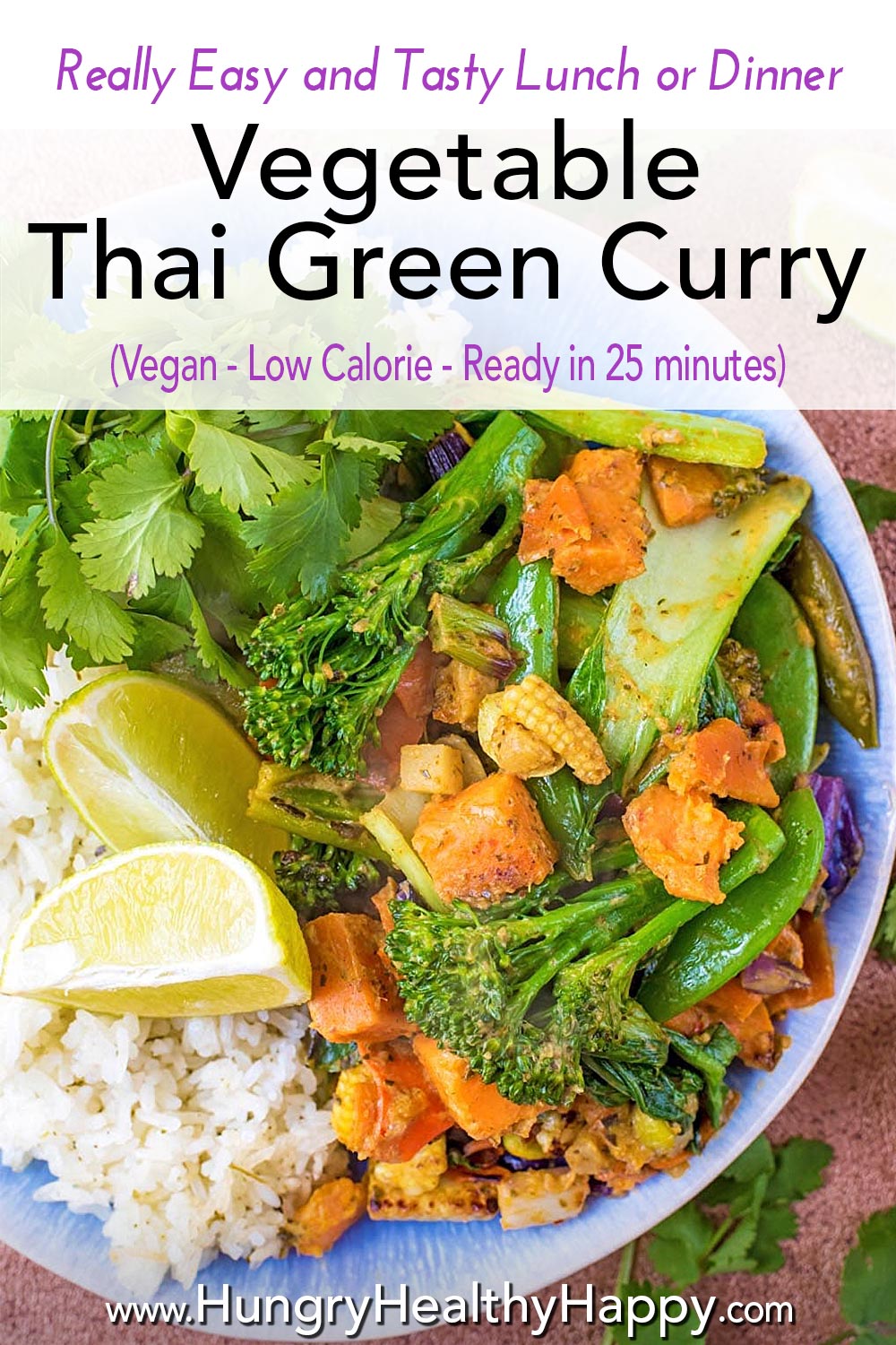 Vegetable Thai Green Curry - Hungry Healthy Happy