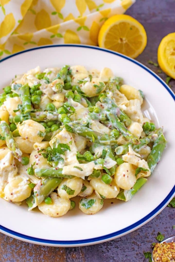 Spring Green Vegetable Gnocchi - Hungry Healthy Happy