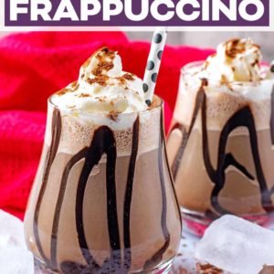 Mocha Frappuccino with a text title overlay.