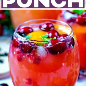 Christmas punch with a text title overlay.