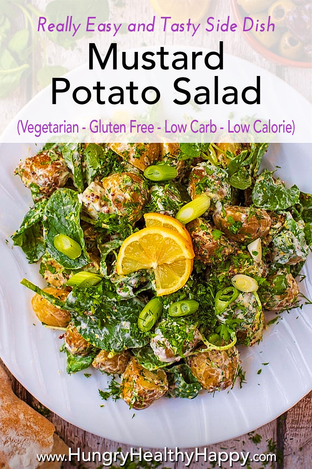 Mustard Potato Salad - Hungry Healthy Happy