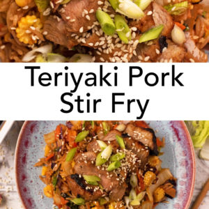3 Step Teriyaki Pork Chop Stir-fry - Heidi's Home Cooking