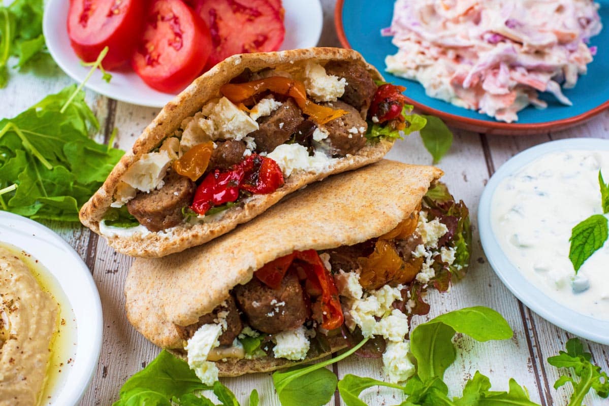 Stuffed Lamb Pita - Hungry Healthy Happy