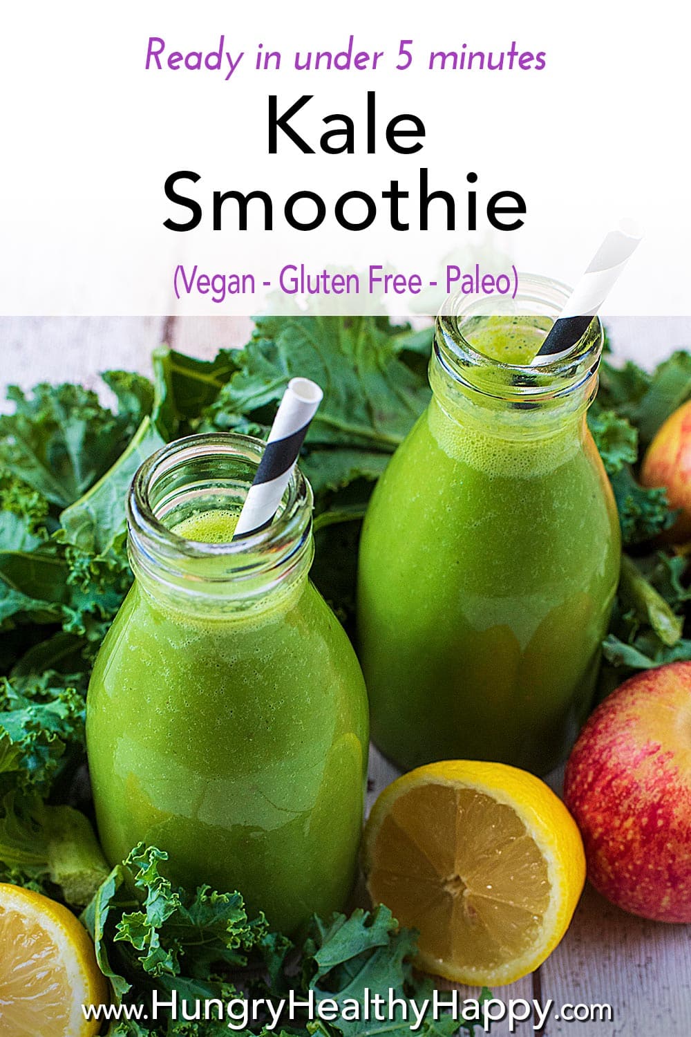 Kale Smoothie - Hungry Healthy Happy