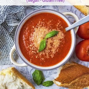 Tomato Basil Soup - Hungry Healthy Happy