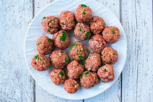 Albondigas (Spanish Meatballs) - Hungry Healthy Happy