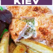 Chicken Kiev with a text title overlay.