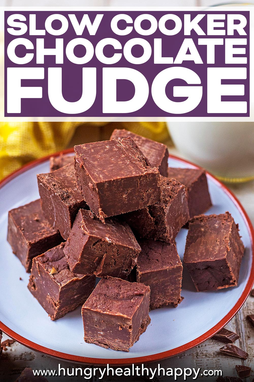 Slow Cooker Chocolate Fudge Hungry Healthy Happy