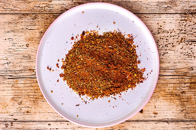 A plate of mixed spices