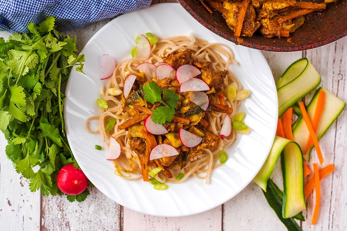 image of Thai Chicken Noodles recipe by Hungry Healthy Happy