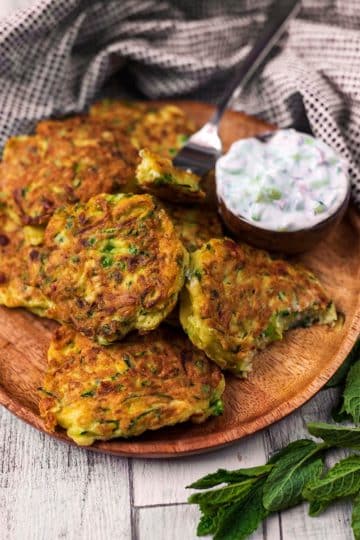 Easy Courgette Fritters - Hungry Healthy Happy