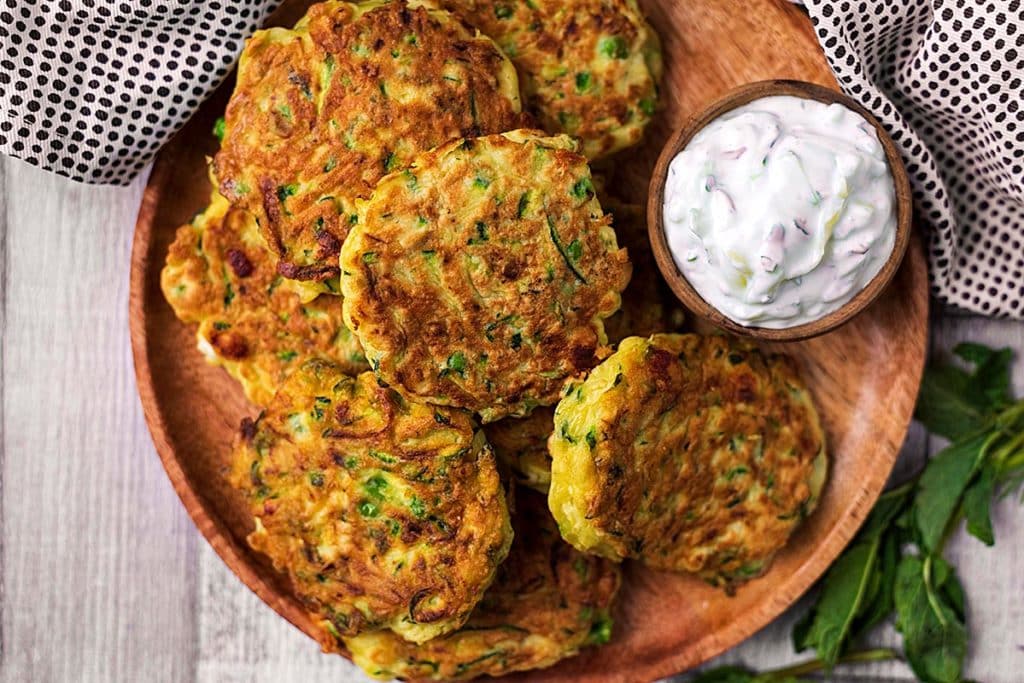 Easy Courgette Fritters - Hungry Healthy Happy