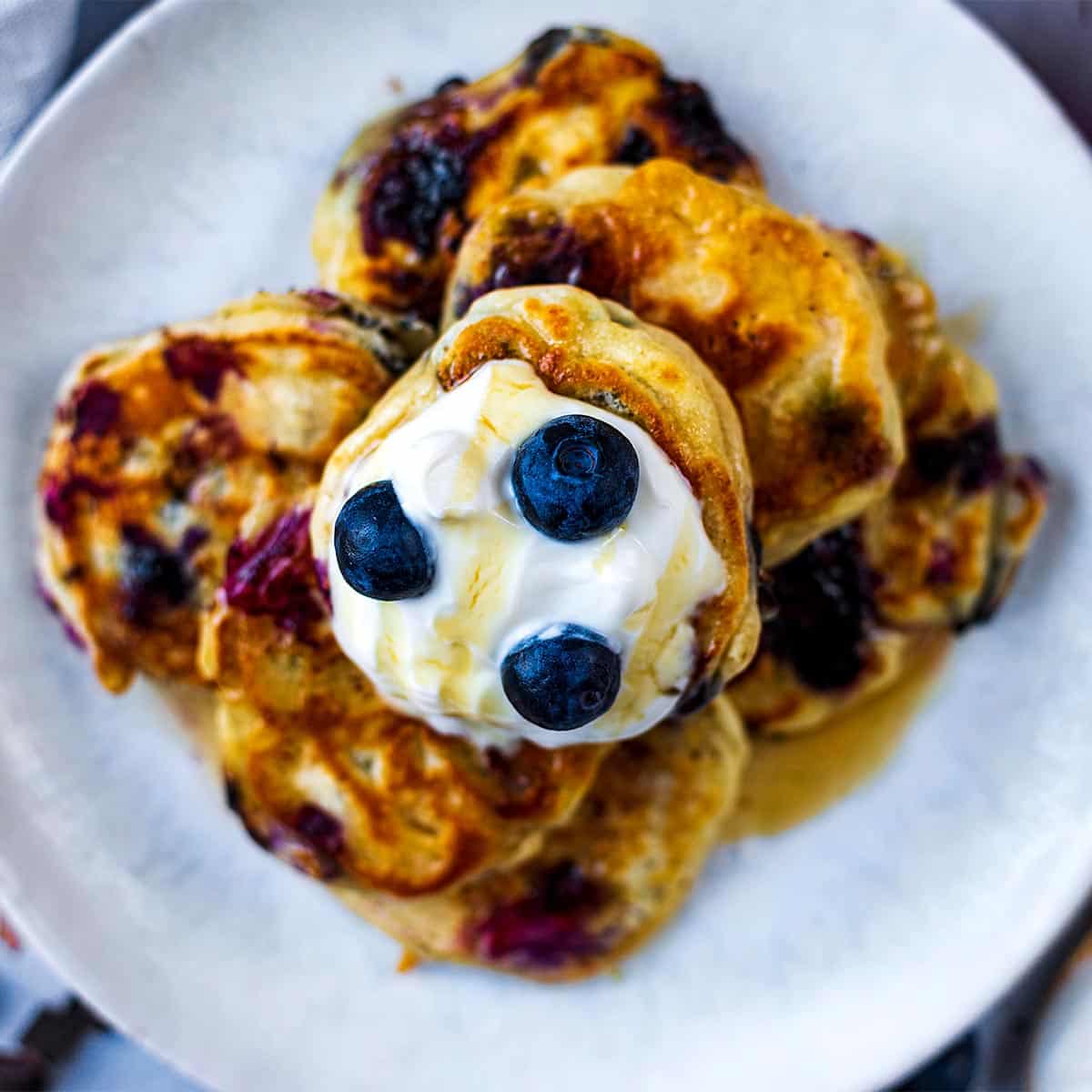 swedish mini-pancakes + berries - Adoring Kitchen