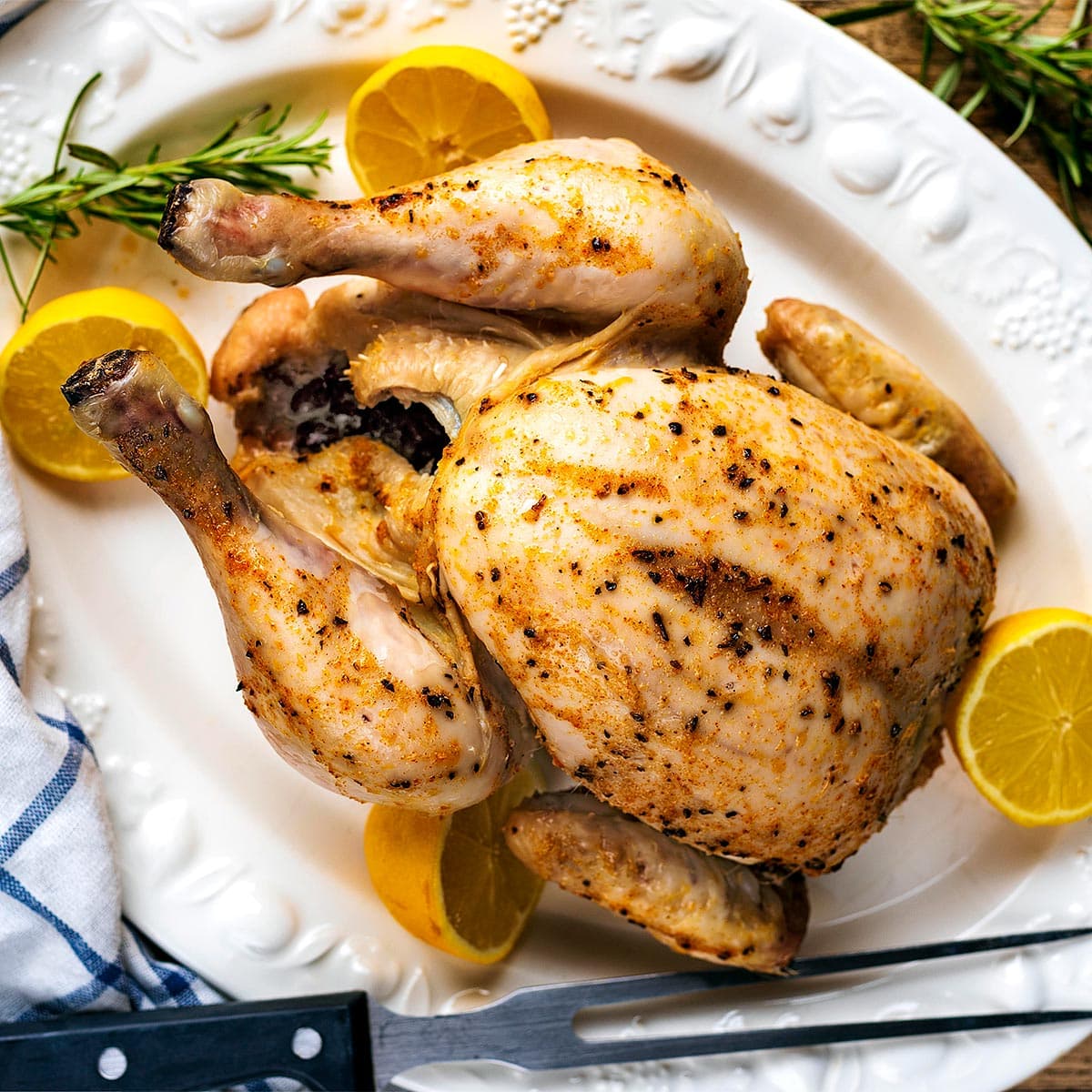 Slow Cooker Whole Chicken - Hungry Healthy Happy